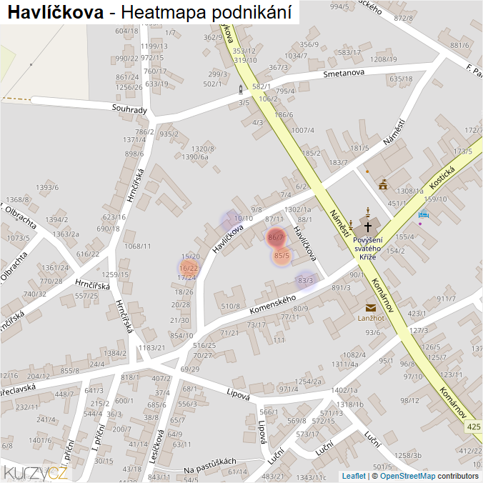 Mapa Havlíčkova - Firmy v ulici.