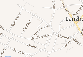 Hrnčířská v obci Lanžhot - mapa ulice