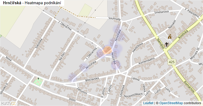 Hrnčířská - mapa podnikání