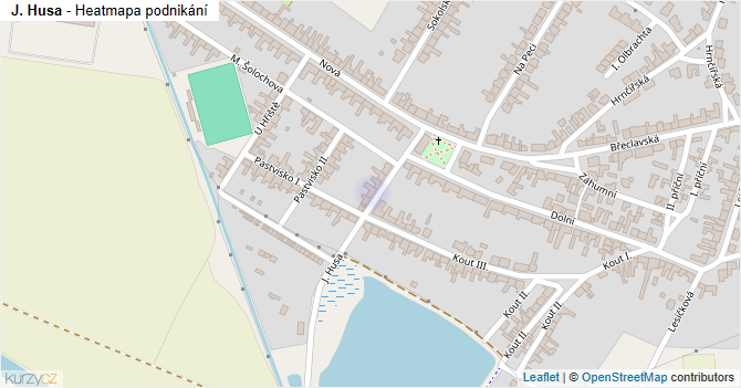 J. Husa - mapa podnikání