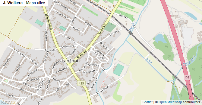 J. Wolkera - mapa ulice