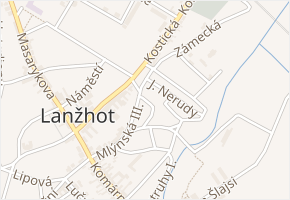 K. Čapka v obci Lanžhot - mapa ulice
