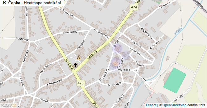K. Čapka - mapa podnikání