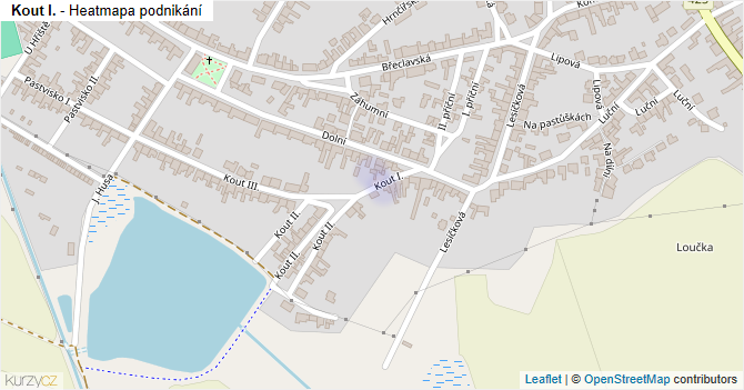 Kout I. - mapa podnikání
