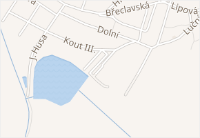 Kout II. v obci Lanžhot - mapa ulice