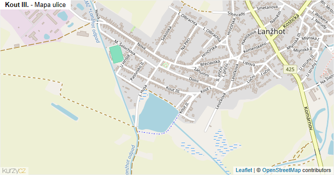 Kout III. - mapa ulice