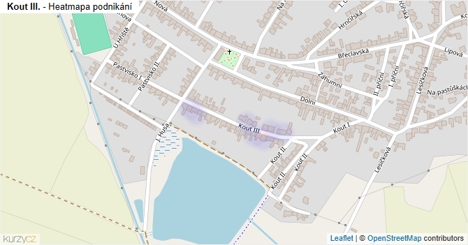 Kout III. - mapa podnikání
