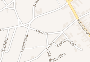 Lipová v obci Lanžhot - mapa ulice