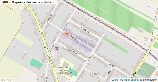 MUDr. Kepáka - mapa podnikání