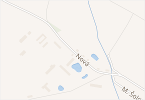 Nová v obci Lanžhot - mapa ulice