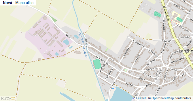 Nová - mapa ulice