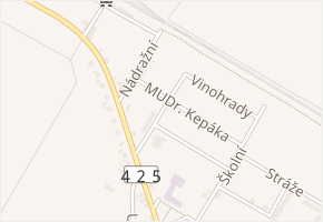 Zahradní v obci Lanžhot - mapa ulice