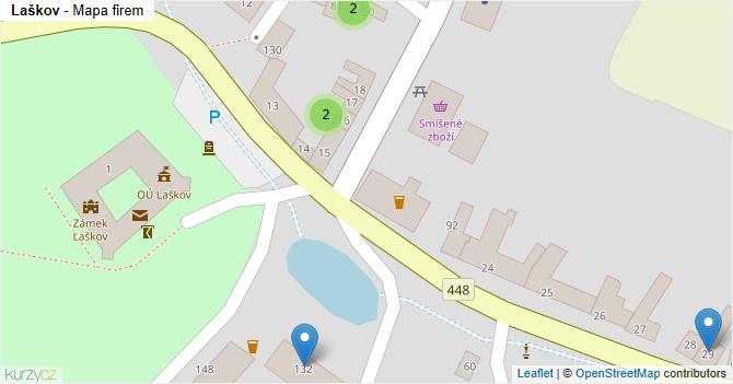Laškov - mapa firem