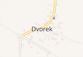 Dvorek v obci Laškov - mapa části obce