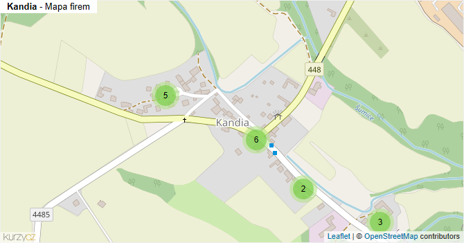 Kandia - mapa firem