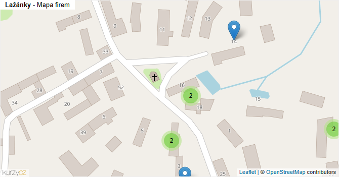 Lažánky - mapa firem