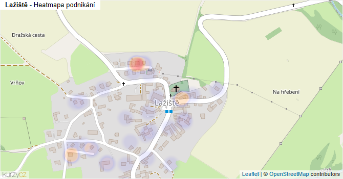 Lažiště - mapa podnikání