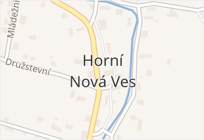 Horní Nová Ves v obci Lázně Bělohrad - mapa části obce
