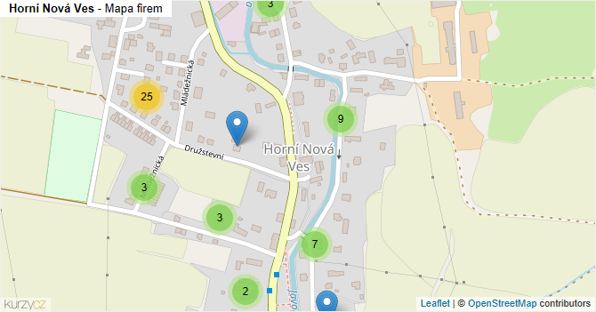 Horní Nová Ves - mapa firem