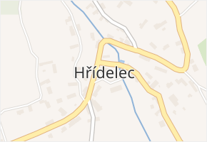 Hřídelec v obci Lázně Bělohrad - mapa části obce