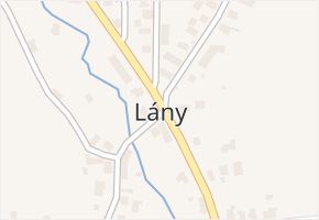Lány v obci Lázně Bělohrad - mapa části obce