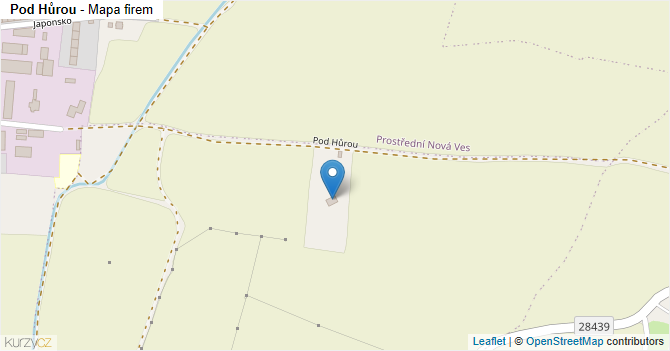 Pod Hůrou - mapa firem