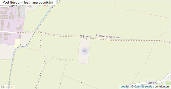 Pod Hůrou - mapa podnikání