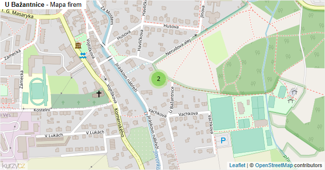 U Bažantnice - mapa firem