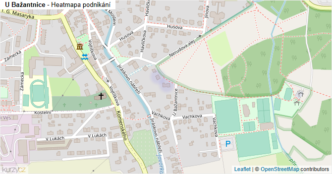 U Bažantnice - mapa podnikání
