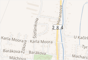 Zahradní v obci Lázně Bělohrad - mapa ulice