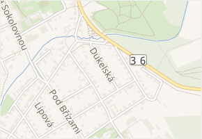 Dukelská v obci Lázně Bohdaneč - mapa ulice