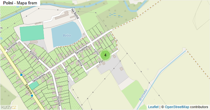Polní - mapa firem