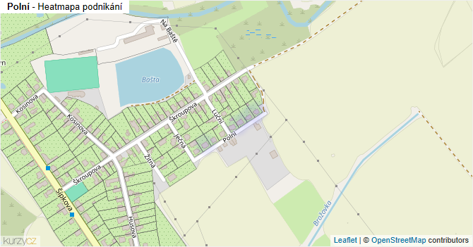 Polní - mapa podnikání