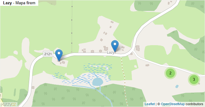 Lazy - mapa firem