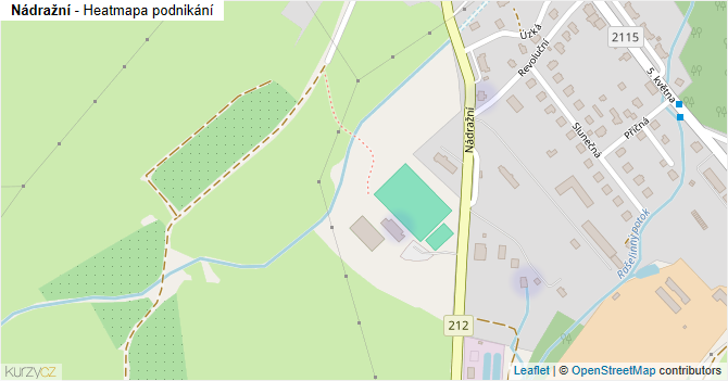 Nádražní - mapa podnikání