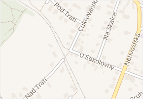 Cukrovarská v obci Lázně Toušeň - mapa ulice