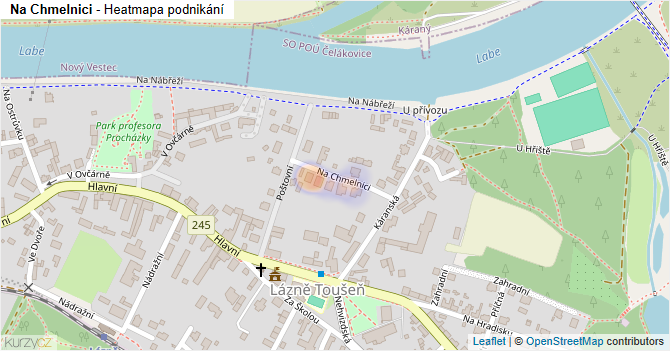Na Chmelnici - mapa podnikání