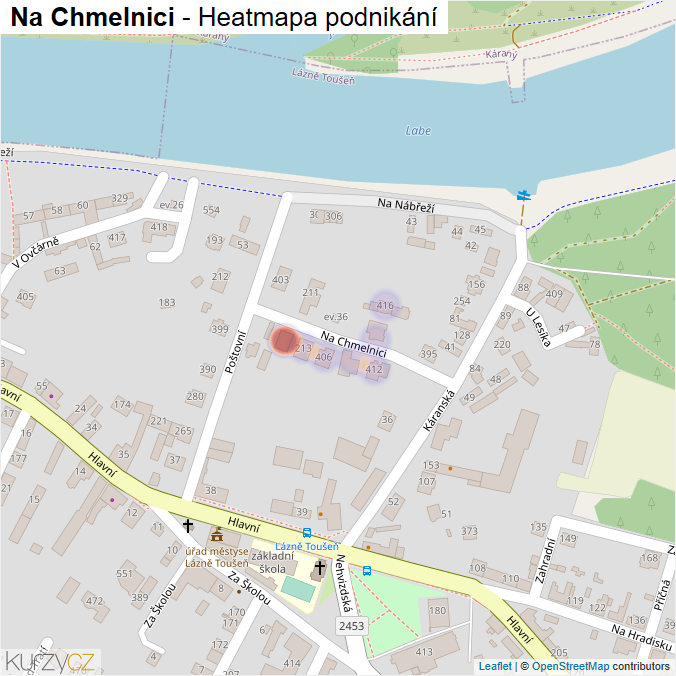 Mapa Na Chmelnici - Firmy v ulici.