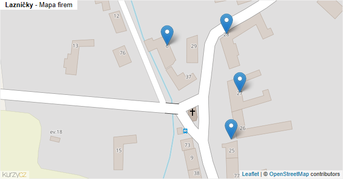 Lazníčky - mapa firem