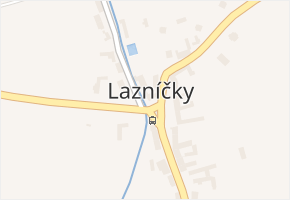 Lazníčky v obci Lazníčky - mapa části obce