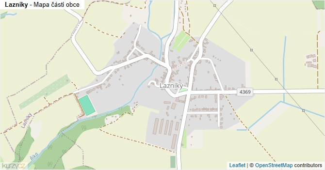 Lazníky - mapa části obce