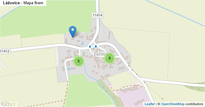 Lážovice - mapa firem
