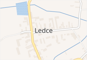 Ledce v obci Ledce - mapa části obce