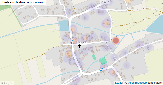 Ledce - mapa podnikání
