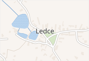 Ledce v obci Ledce - mapa části obce