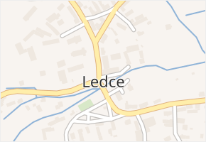 Ledce v obci Ledce - mapa části obce