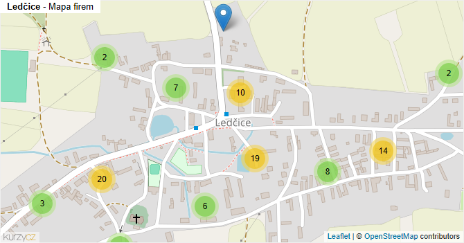 Ledčice - mapa firem