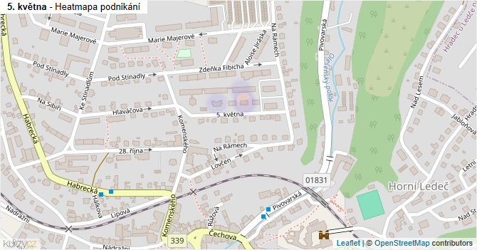 5. května - mapa podnikání