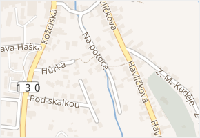 Na potoce v obci Ledeč nad Sázavou - mapa ulice