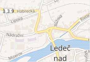 Nádražní v obci Ledeč nad Sázavou - mapa ulice
